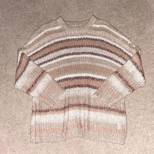 American Eagle Striped Crewneck Sweater